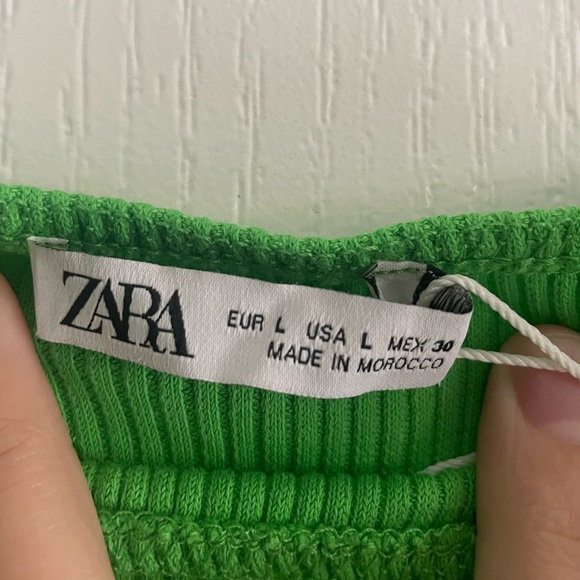 Zara Green Mini Dress - Picture 2 of 2